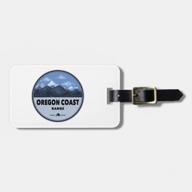 Oregon Coast Mountain Range Camping Luggage Tag (Front Horizontal)