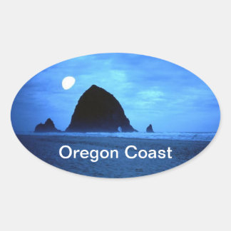 Oregon Coast Oval Sticker