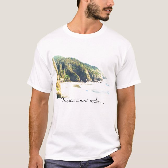 Oregon coast rocks... T-Shirt (Front)