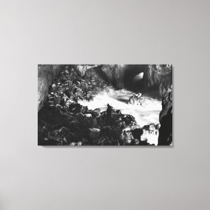 Oregon Coast Sea Lion Caves Interior View Canvas Print
