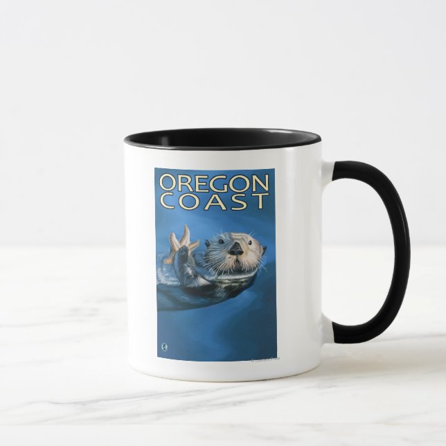 Oregon Coast Sea Otter Mug (Right)