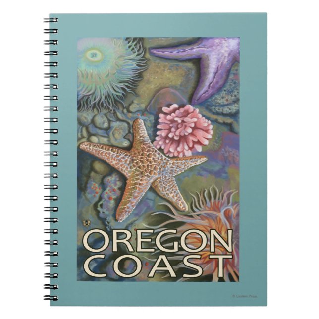 Oregon Coast Tidepool Spiral Notebook (Front)