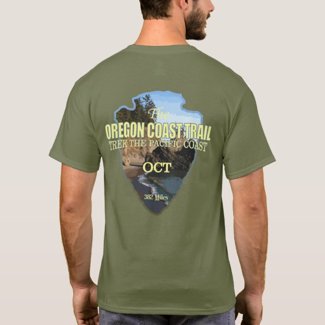 Oregon Coast Trail (arrowhead) T-Shirt (Back)