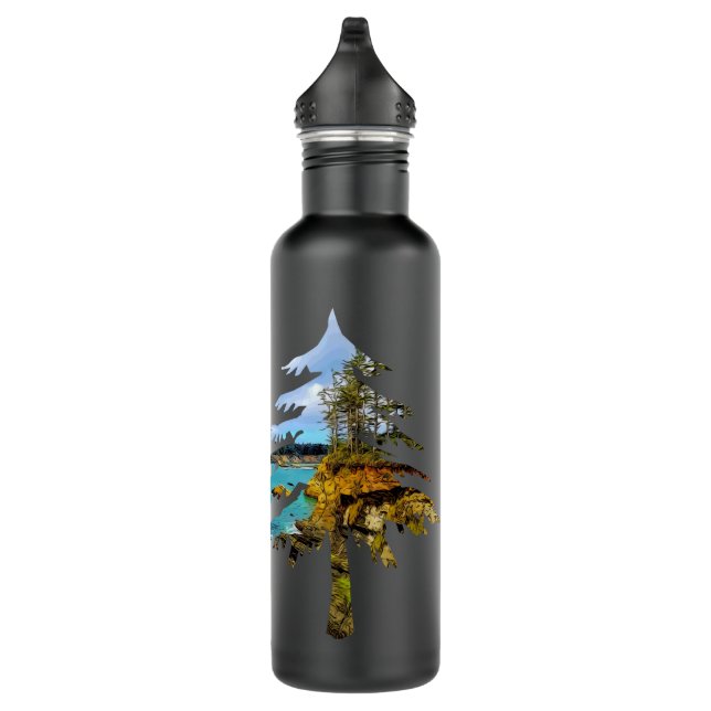 Oregon Coast Tree Personalized 710 Ml Water Bottle (Right)