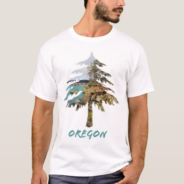 Oregon Coast Tree T-Shirt (Front)