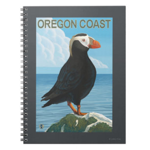 Oregon Coast Tufted Puffin Notebook
