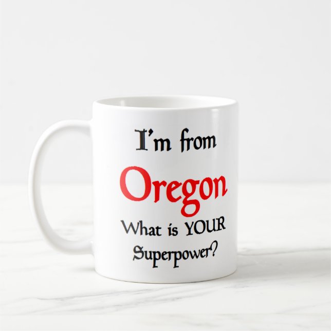oregon coffee mug (Left)