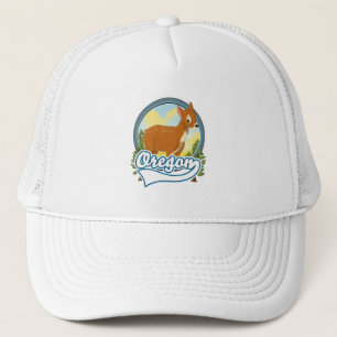 Oregon Deer travel logo Trucker Hat
