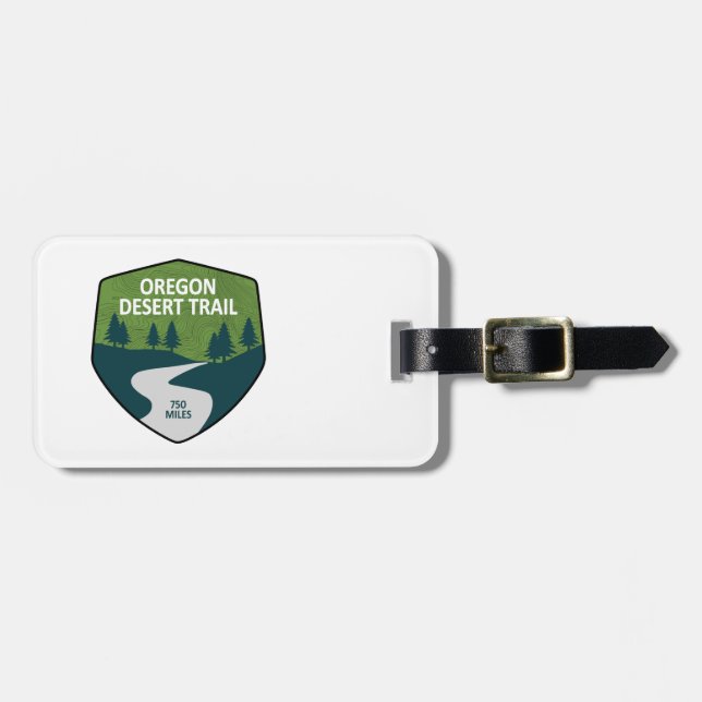 Oregon Desert Trail Luggage Tag (Front Horizontal)