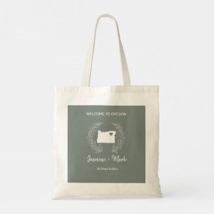Oregon Destination Wedding Welcome Guests Tote Bag