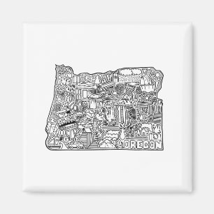 Oregon Doodle Magnet