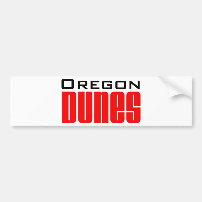 oregon dunes bumper sticker (Front)