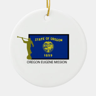 OREGON EUGENE MISSION LDS CTR CERAMIC TREE DECORATION