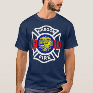 Oregon Fire Department  Firefighters Firemen T-Shirt
