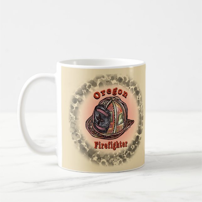 Oregon Firefighter mug  (Left)