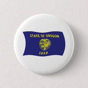 Oregon Flag Button