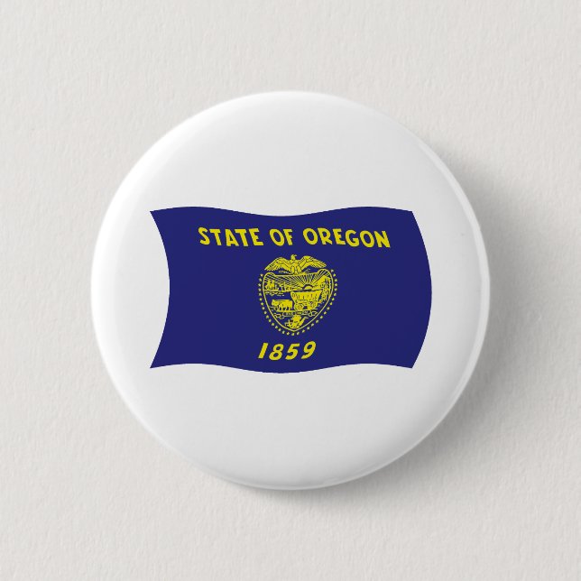 Oregon Flag Button (Front)