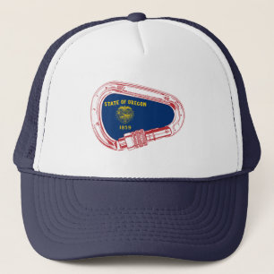 Oregon Flag Climbing Carabiner Trucker Hat