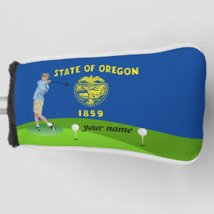 Oregon flag golf head cover
