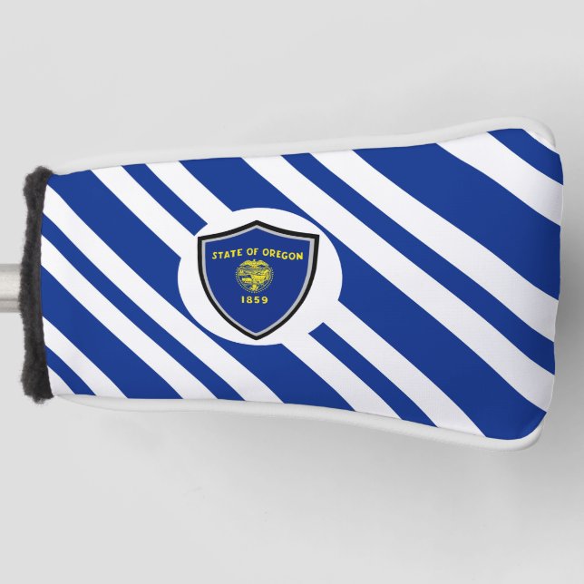 Oregon flag golf head cover (Front)