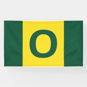 Oregon Flag - Green, Yellow, Green Banner