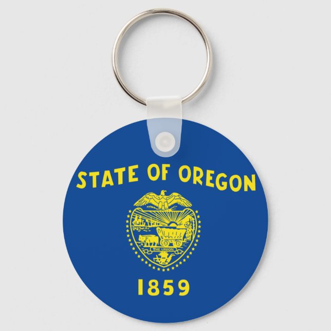 Oregon flag key ring (Front)