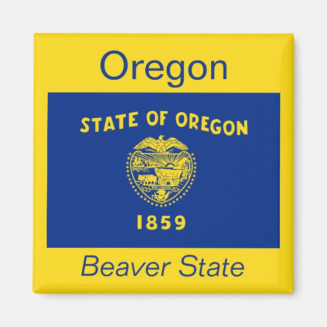 Oregon Flag Magnet (Front)