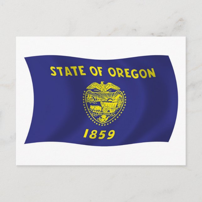 Oregon Flag Postcard (Front)