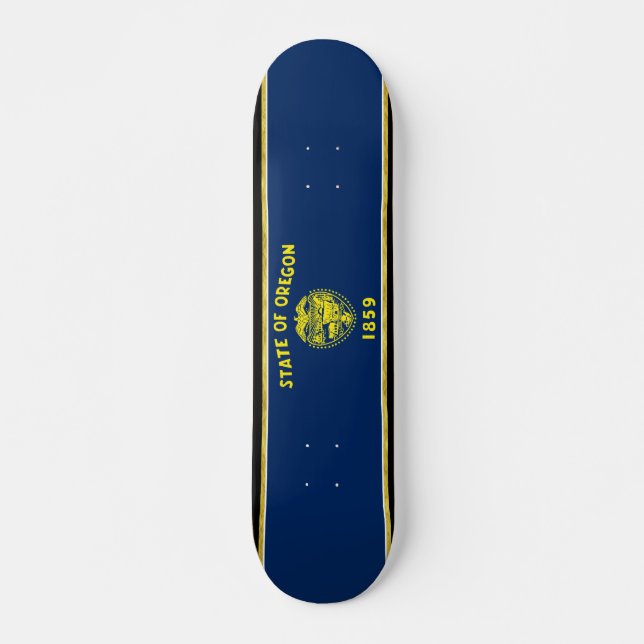 Oregon flag skateboard (Front)