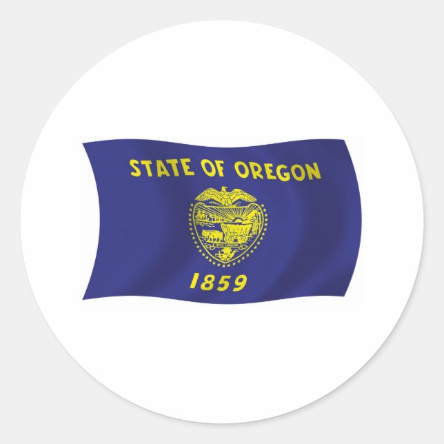 Oregon Flag Sticker (Front)