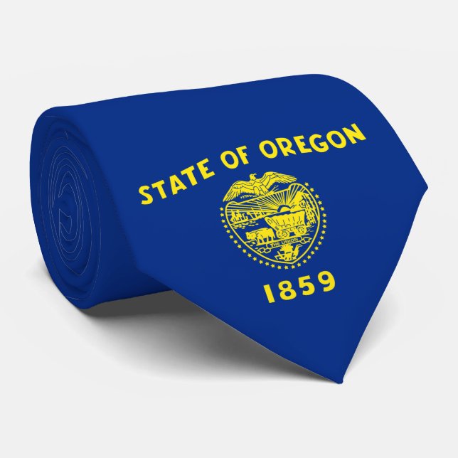Oregon Flag Tie (Rolled)
