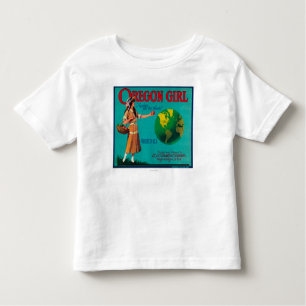 Oregon Girl Apple Crate LabelElgin, OR Toddler T-Shirt