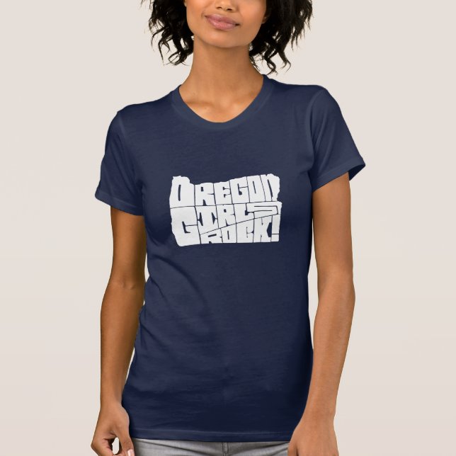 Oregon girls rock! (navy blue) T-Shirt (Front)