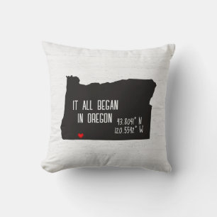 Oregon GPS Coordinates with Heart Cushion