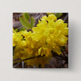 Oregon Grape Flowers Yellow Wildflowers 15 Cm Square Badge