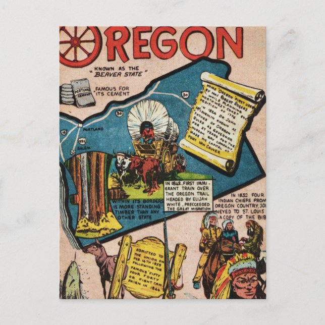 Oregon History Postcard (Front)