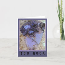 Oregon Holly Blue Agate You Rock Greeting Card 