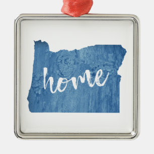 Oregon Home Wood Grain Metal Tree Decoration