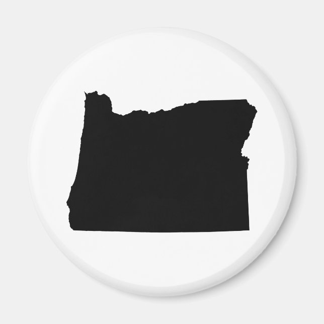 Oregon in Black and White Magnet (Front)