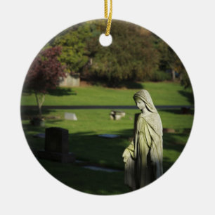 Oregon, Lake Oswego, Oswego Pioneer Cemetery Ceramic Tree Decoration