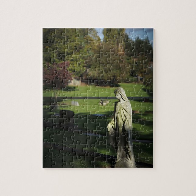 Oregon, Lake Oswego, Oswego Pioneer Cemetery Jigsaw Puzzle (Vertical)