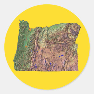 Oregon Map Sticker