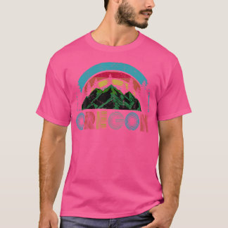 Oregon Mountains Tee Outdoor Camping Hiking Shirts