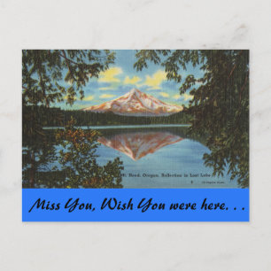 Oregon, Mt. Hood, Lost Lake Postcard