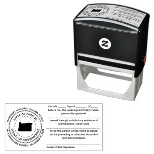 Oregon Notary Public Acknowledgement Stamp