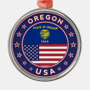 Oregon, Oregon sticker, phone case, tote bag Metal Tree Decoration