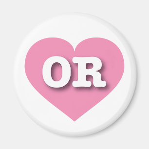 Oregon Pink Heart - Big Love Magnet