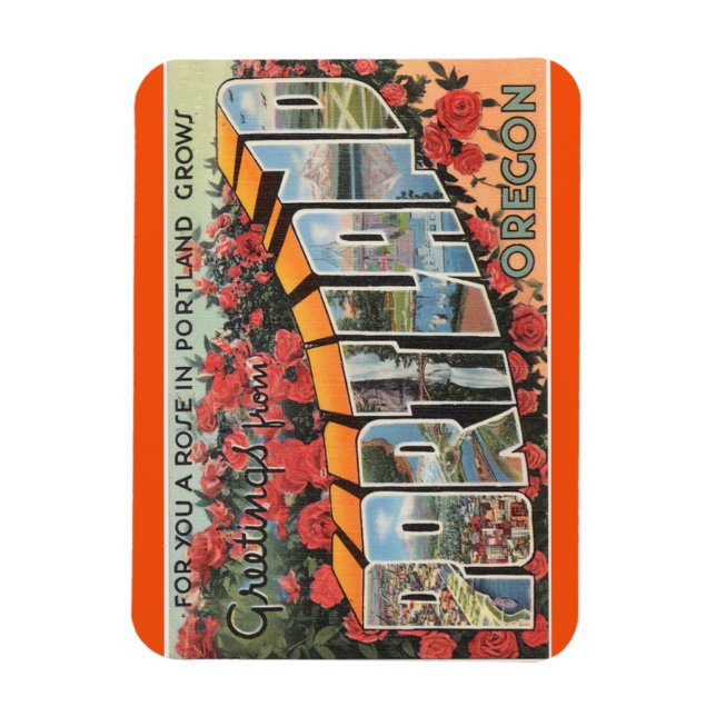 Oregon, Portland Magnet (Vertical)