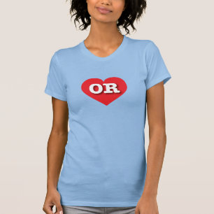 Oregon Red Heart - I love OR T-Shirt