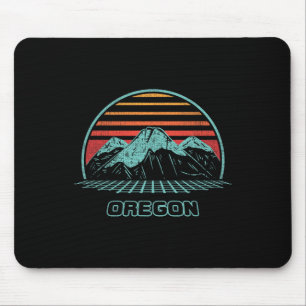 Oregon Retro Mountain Hiking 80s Style Mouse Pad